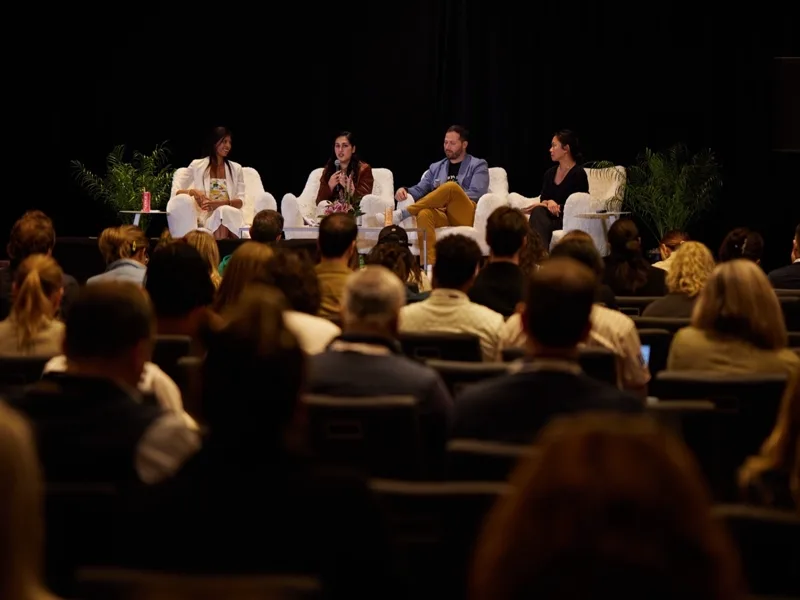 A Nectar panel on stage at Natural Products Expo West